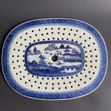 Chinese Export Porcelain Lobed Octagonal Canton Serving Platter wringer 19th C.