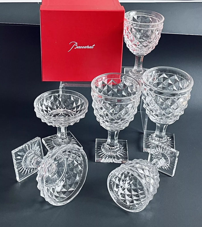 BACCARAT CRYSTAL KERNEVEL GLASSES Whine Coupe Set 6 Pc